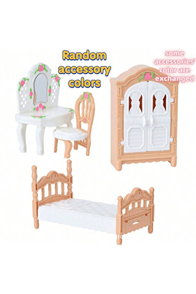 Choice1 Bedroom Sets 1:12 Miniature Furniture Set For Dollhouse - Bedroom, Li...