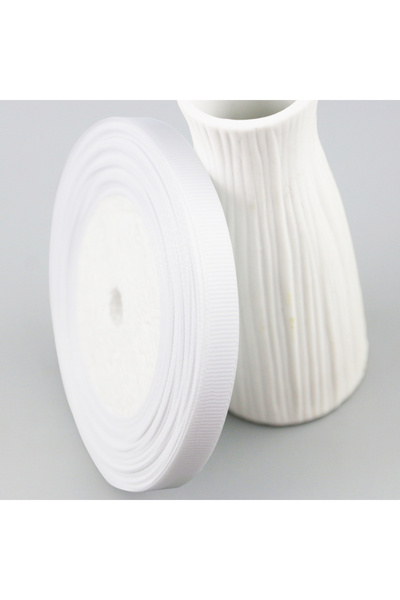 Choice L WHITE (25 yards/roll) 10mm Grosgrain Ribbon Wholesale gift wrap deco...