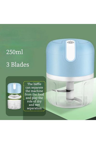 Choice Blue Electric Mini Garlic Vegetable Chopper Garlic Masher Portable Chopper Multi Function Meat Grind