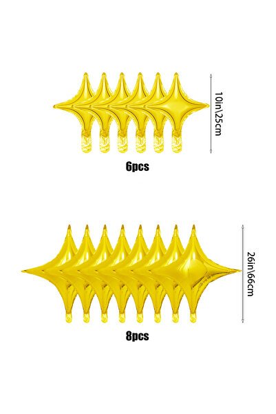 Choice نجمة مربعة أخرى نجمة ذهبية رباعية الزوايا نجمة لامعة زينة حفلات عيد مي...