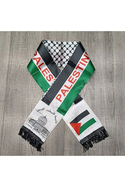 Choice 15x150cm Palestine Scarf Football Team Scarf Soft Satin Digital Printing Palestinian Custom Flag ...