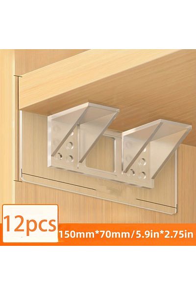 Choice 12pcs 6/12pcs Shelf Support Pegs, Self Adhesive Clips For Cabinet Book Shelves Closet Brackets Clapb