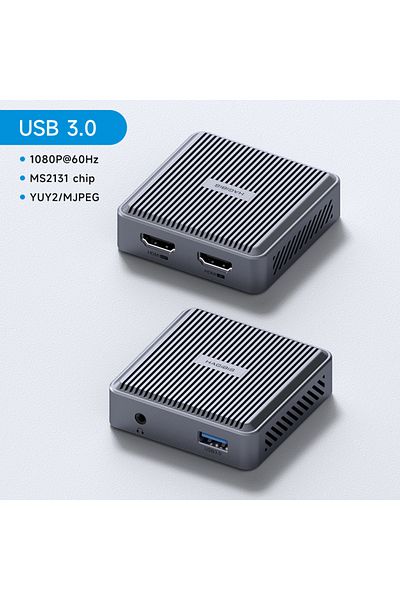 Choice USB3.0-MS2131 Chip Hagibis 4K HDMI-Compatible Video Capture Card Loop Out for Game Recording Live St
