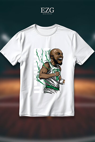 EZG Business Μπλουζάκι Kevin Garnett με στάμπα, υπερμεγέθη, unisex, 100% βαμβ...