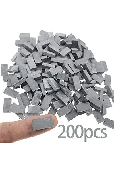Choice 200pcs 50pcs Miniature Gray Bricks - Tiny, Realistic, and Weathered Bu...