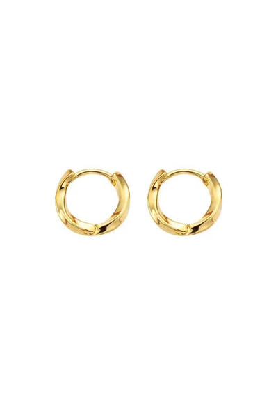 Choice أقراط دائرية مطلية بالذهب من مارياز، موديل 4BL-J، بتصميم عصري ...