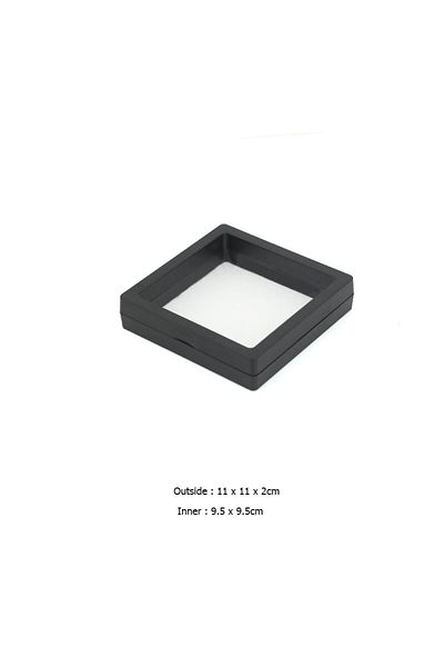 Choice Black 11x11cm Jewelry Storage Box Earring Studs Storage Box Antioxidant Pe Film Suspension Box Hand