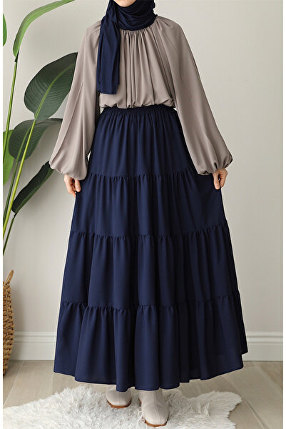 suhneva Βολάν Φούστα Navy Blue