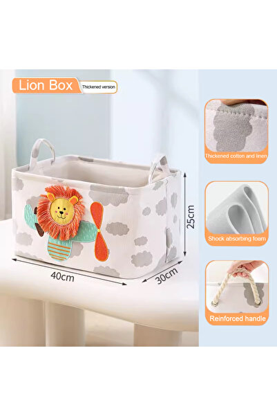 Choice Lion-box Folding Storage Basket Linen Storage Fabric Wardrobe Office Bedroom Closet Toys Laundry Bas
