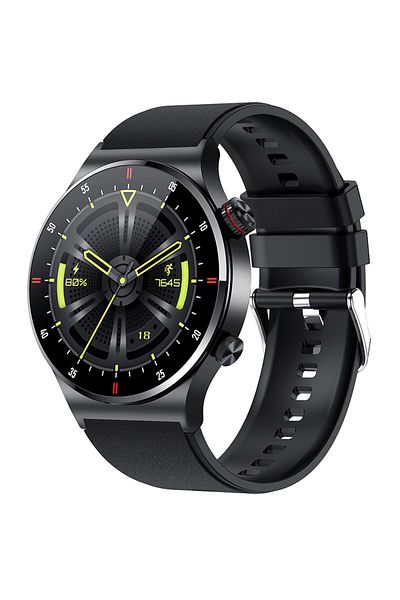 ChiBear NFC Smartwatch Black silicone belt GPS ECG+PPG Bluetooth Call Smart Watch Men 2024 Sports Bracelet N