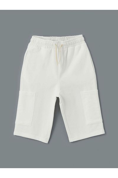 LC Waikiki LCW Elastic Waist Basic Boy Cargo Shorts
