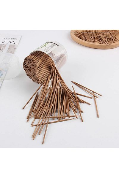 Choice 800pcs Disposable Toothpick Household Carbonized Bamboo Toothpick Eco-friendly Single Head Tooth ...