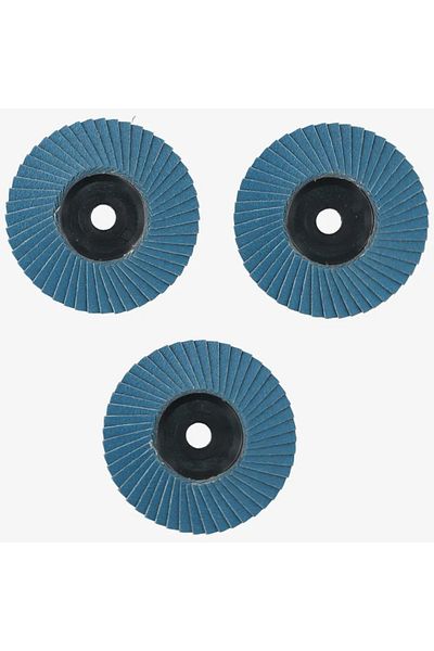 Choice 120 3pcs Flat Flap Discs 3 Inch 75mm Grinding Wheel Wood Cutting Carbon Steel For Angle Grinder Sand