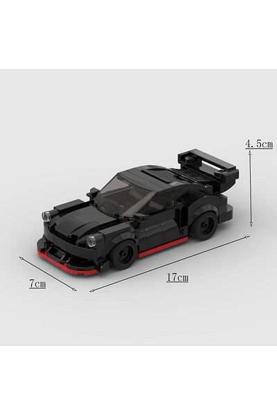 Choice 025-RWB Moc RWB Wide Speed Champions Racer Cars City Sports Vehicle Building Blocks Creative Garage