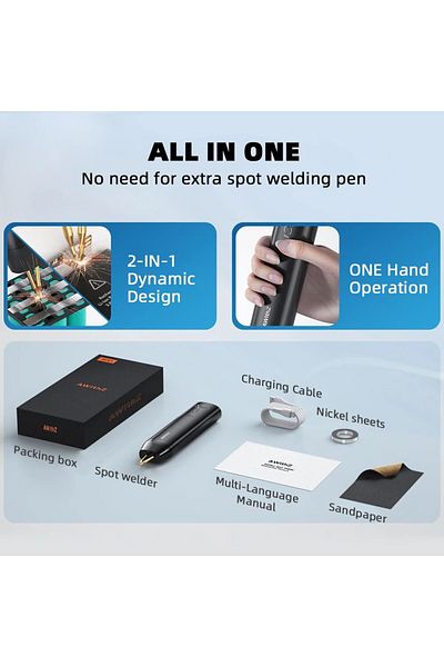 Choice black Portable Spot Welder DIY Handheld Spot Welding Machine 11 Gears Adjustable Energy Storage Spot
