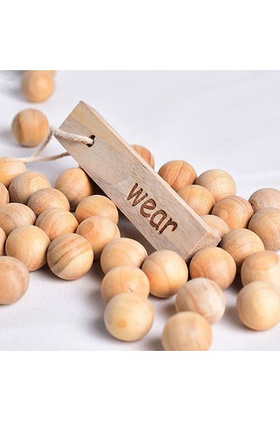 Choice 50PCS 10/50/100pcs Natural Cedar Wood Balls Camphor Wood Balls Moth Repellent for Drawers Storage Bo