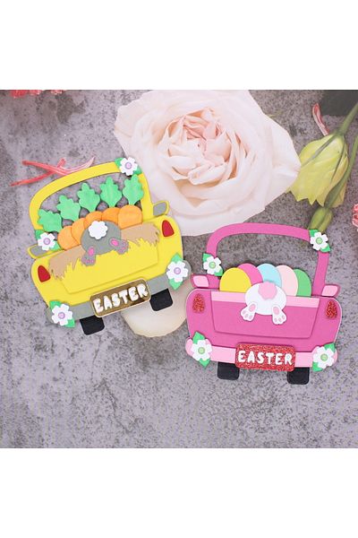 Choice Kscraft Easter Bunny Truck Metal Cutting Dies Stencils For Diy Scrapbooking Decorative Embossing ...