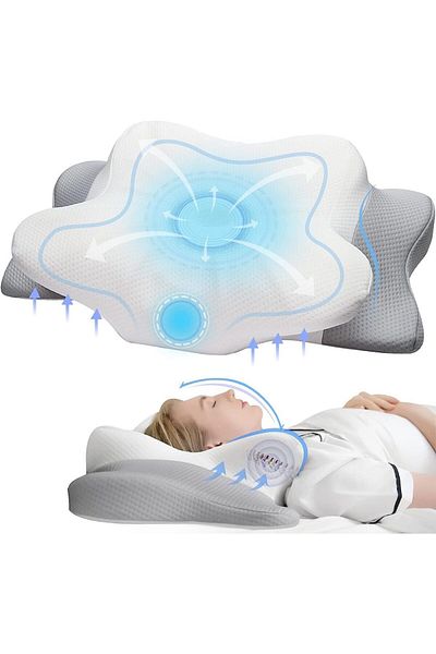 Choice 60x40x12cm white Pulatree Odorless Orthopedic Pillow For Neck And Shoulder Pain Memory Foam Neck Pil