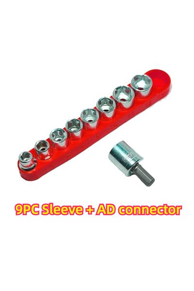 XMSJ No4 Screwdriver Set With T-shape Cross And Straight Slot Hexagon And Plum-shaped Heads Plus Socket S