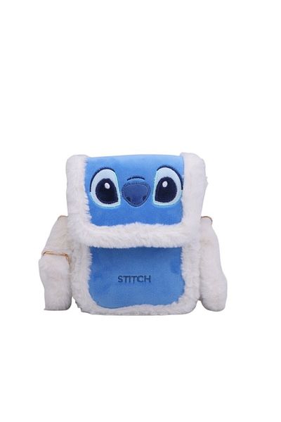 Choice Stitch Disney Lilo & Stitch Backpack Cartoon Plush Cute Mobile Phone Bag Daily Crossbody Bag Plush B