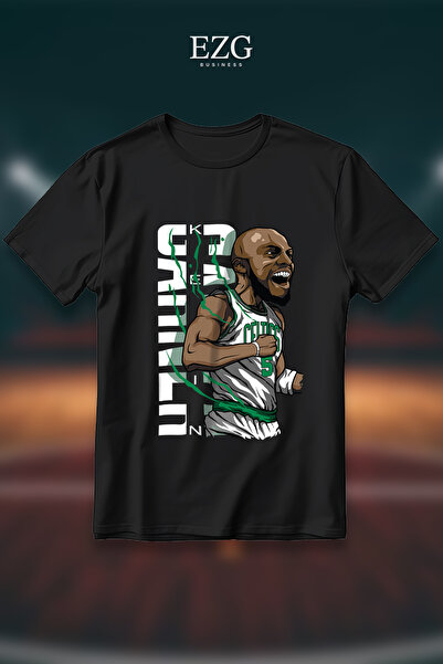 EZG Business Μπλουζάκι Kevin Garnett με στάμπα, υπερμεγέθη, unisex, 100% βαμβ...