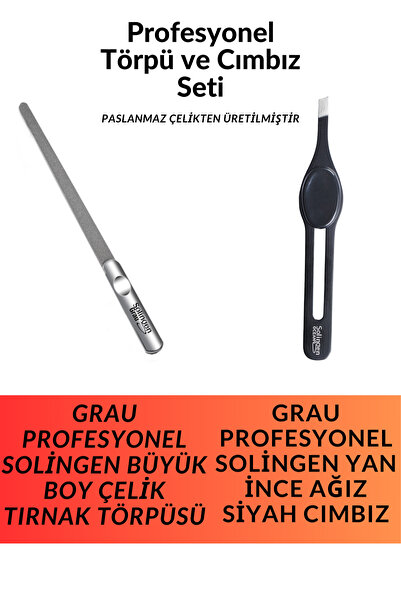 Grau Profesyonel Solingen Büyük Boy Çelik Tırnak Törpüsü - Profesyonel Soling...