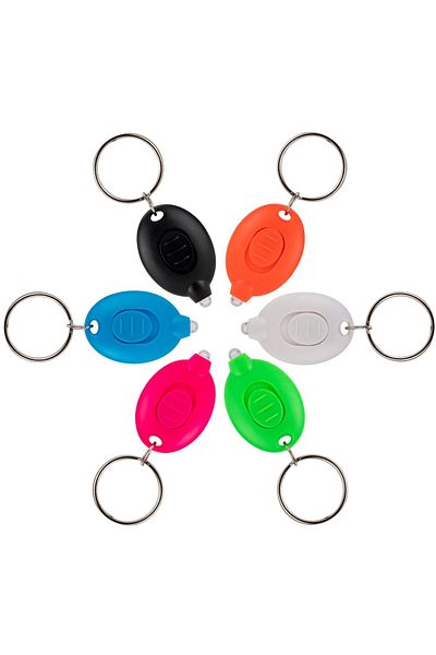 Choice Cr1220 Black 1pc Led Keychain Light Mini Multicolored Cool Popular White Light Child Schoolbag Backp