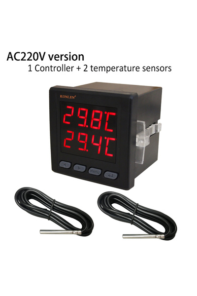 Choice Powered by AC220V WIFI Dual Temperature Sensor Controller Tuya Thermometer Thermostat with 2 Externa