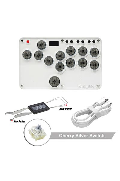 RetroScaler Sliver Switch Flatbox SOCD Hitbox Sallybox For PC/Android WASD Hitbox Keyboard Fighting Stick Contro