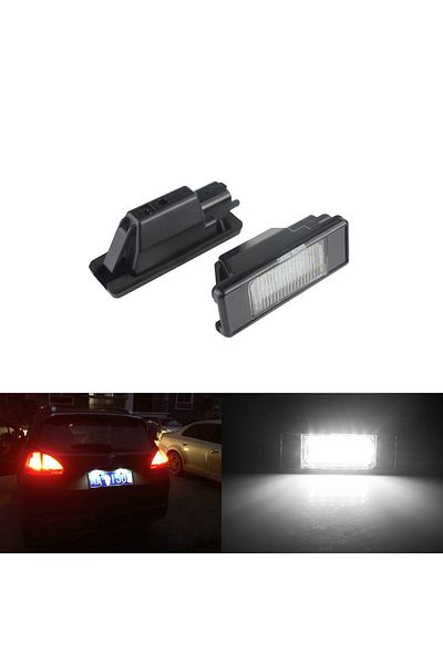 Choice 6000K WHITE ANGRONG 2x LED Licence Number Plate Light Canbus For Citron Berlingo C2 C3 C4 C5 C6 C8 D