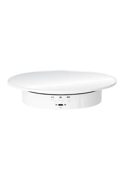 Choice 200white 3 in 1 Electric Rotating Display Stand 360 Degree USB/Battery Turntable Holder Jewelry Disp