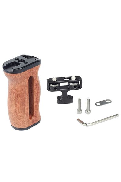 Choice Side Handle Probty Universal DSLR Camera Cage Side Handle for Sony/Canon/Nikon Camera Wooden Mini Ha
