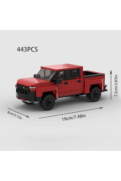 Choice M1033 Silverado 1500 MOC Sports Pickup Truck City Car Speed Champions TrailBoss Building Blocks Bric