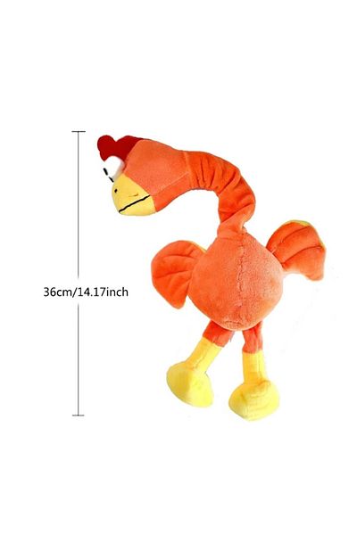 Choice Orange Dog Plush Toys Screaming Chicken Funny Pets Interactive Squeaky Chew Toy For Small Large Dogs