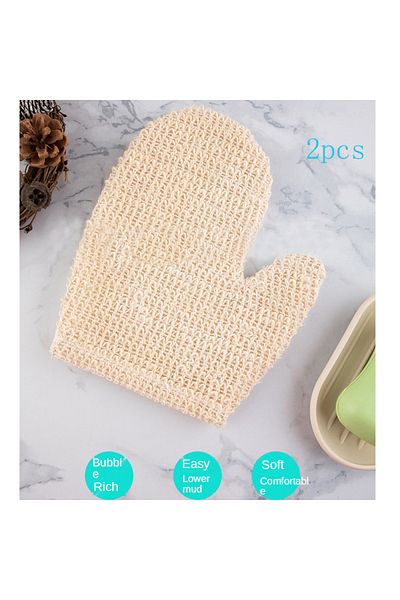 Choice Sisal Bath Peeling Exfoliating Mitt Glove For Shower Scrub Gloves Resistance Body Massage Tool Wa...