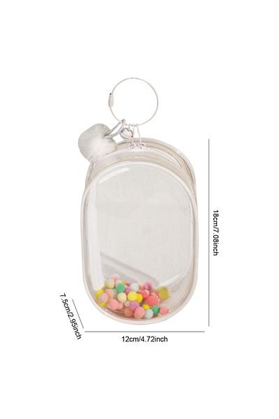 Choice Universal A 1PCS For Labubu V1 V2 Transparent Protective Cover Monster Toy Elf Doll Storage Box Dust