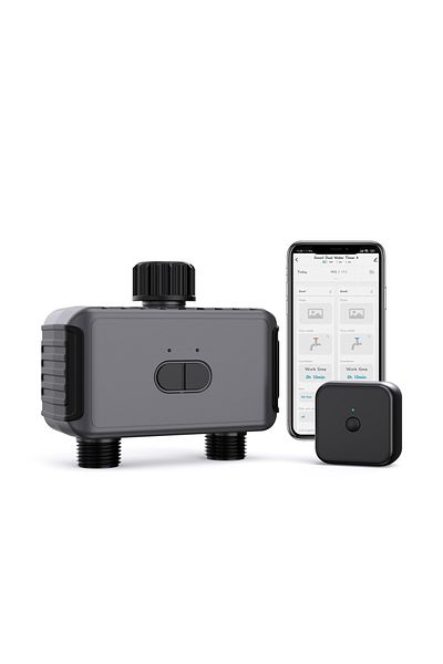 Choice EU Timer with HUB Tuya Smart Garden Watering Timers 2 Outlet Sprinkler Drip Irrigation Controller Wa