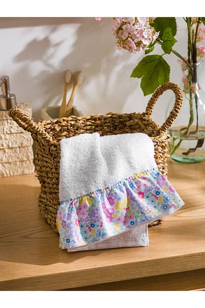 LC Waikiki LCW Prosop de față din bumbac imprimat cu flori 50x80 Cm