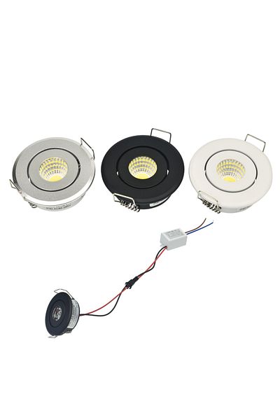 Choice COB 3W White Finish Warm White 3000K Mini LED Downlight Ceiling Spot Light COB 3W DIY Starry Sky Cab