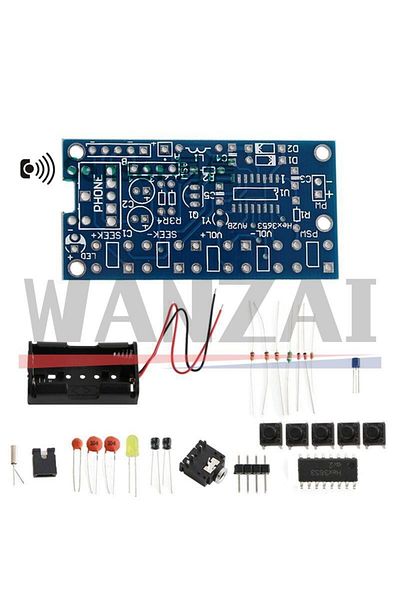 Bolantedz DIY kit DIY Electronic Kits Wireless Stereo FM Radio Receiver Module PCB 76MHz-108MHz DC 1.8V-3.6V