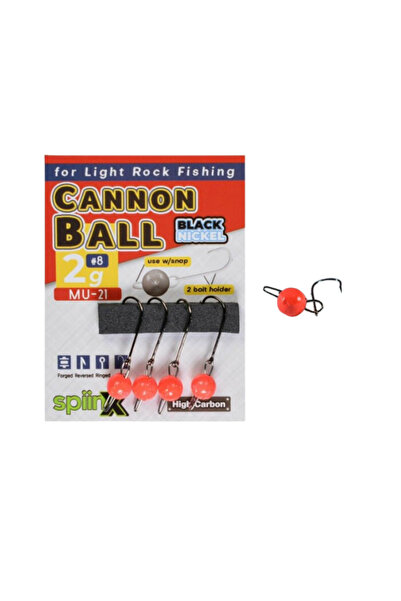 SpiinX CANNON BALL JIGHEAD UV TURUNCU