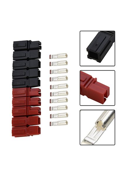 Choice 5 Pairs 30 Amp Power Pole Red Black Connectors For Anderson Style Plugs Marine Power Connector Co...