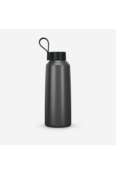 Decathlon Outdoor Stainless Steel Flask - 1 L - Gray - 100