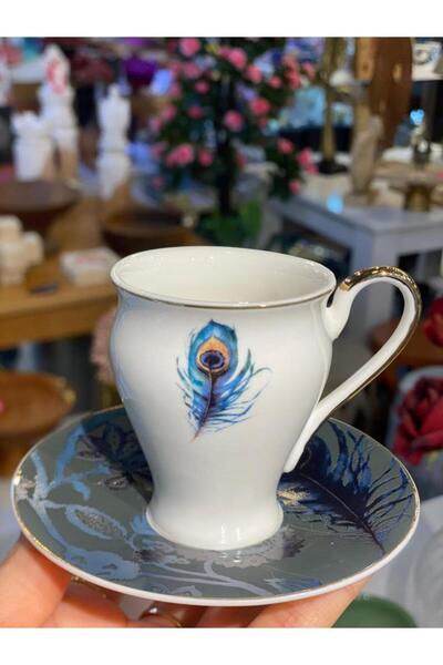 ÇIRPAN EV TÜY DESENLİ 6 KİŞİLİK TÜRK KAHVESİ FİNCANI