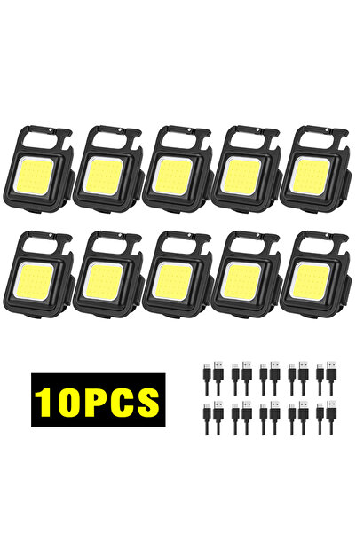 Choice 10 قطع من مصابيح سلسلة المفاتيح المغناطيسية الصغيرة COB، 1-10 قطع من م...