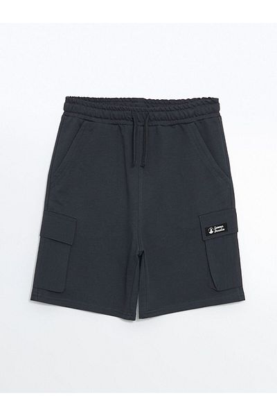 LC Waikiki Beige Elastic Waist Boy's Cargo Shorts