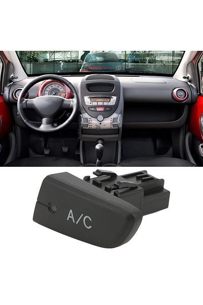 Choice Air Conditioning AC Switch Push Button with Cap 6554KX Replacement for Citroen C1 2005‑2014