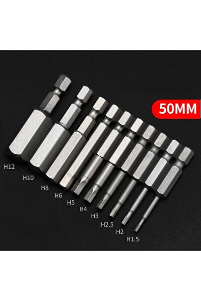 DAZZLEEX 10 قطع 1/4 سداسية الساق المغناطيسي رئيس مفك البراغي 50 مم بت مفك الب...