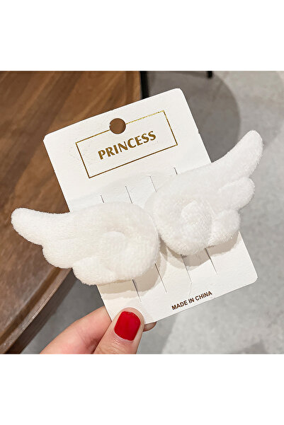 Choice White 2Pcs Angel Wings Super Cute Angel Wing Plush Hairpin Girl Hair C...
