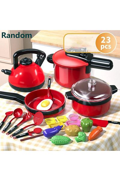 Choice 23pcs Children's simulated high fidelity cooking toys, home and school use chefs to pretend toy sets